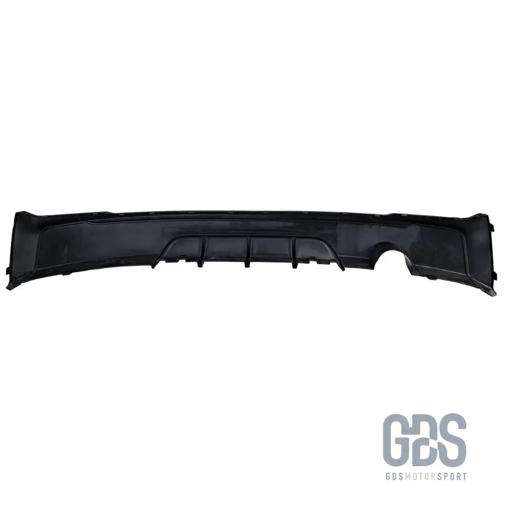 Diffuseur arrière look m performance noir brillant sortie simple gauche pour bmw série 2 f22 f23 pack