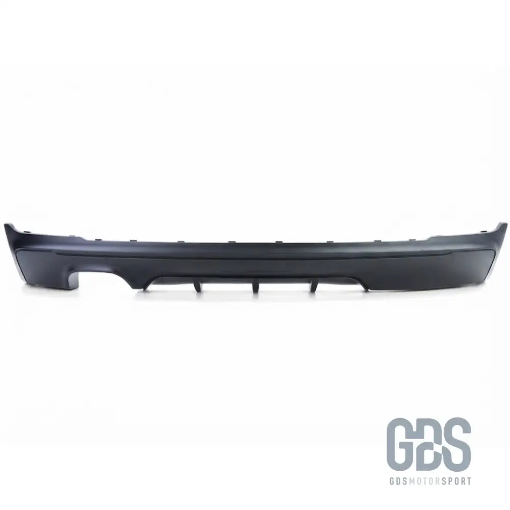Diffuseur arrière look m performance noir mat double sortie gauche pour bmw série 2 f22 f23 pack