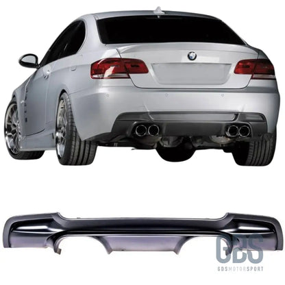 Diffuseur arrière look m3 csl performance bmw série 3 e92 e93 pack m double sortie
