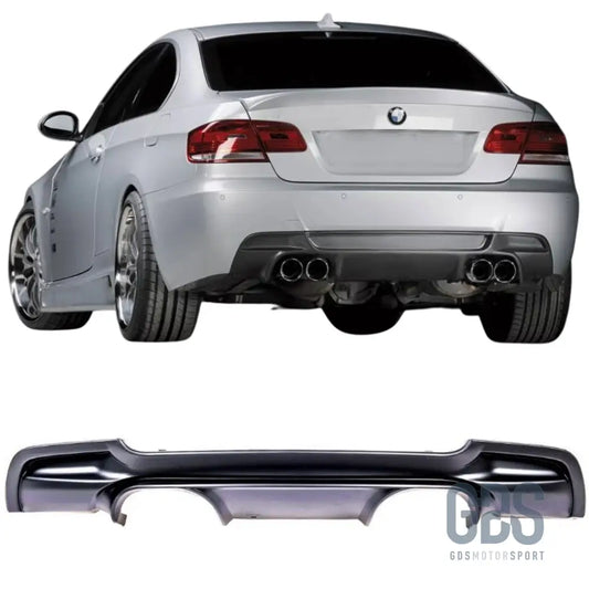 Diffuseur arrière look m3 csl performance bmw série 3 e92 e93 pack m double sortie