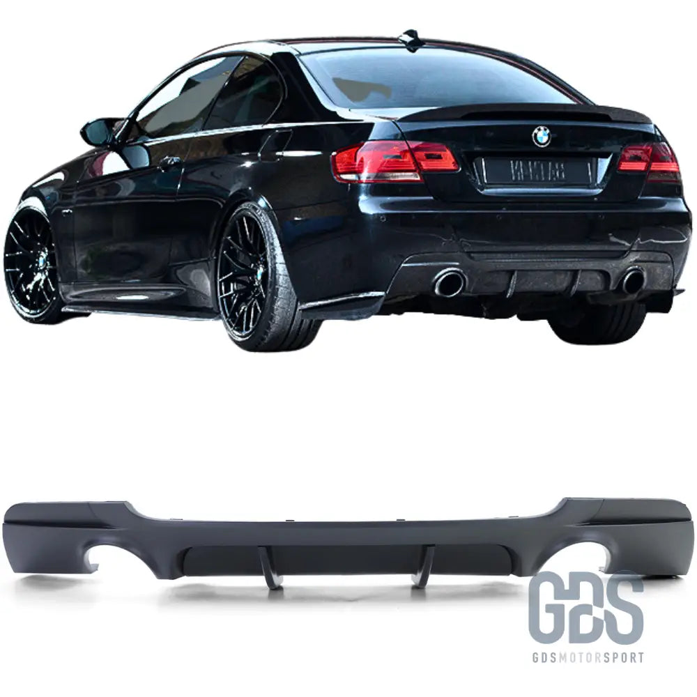 Diffuseur arrière m performance bmw série 3 e92 e93 335i 335d pack double sortie