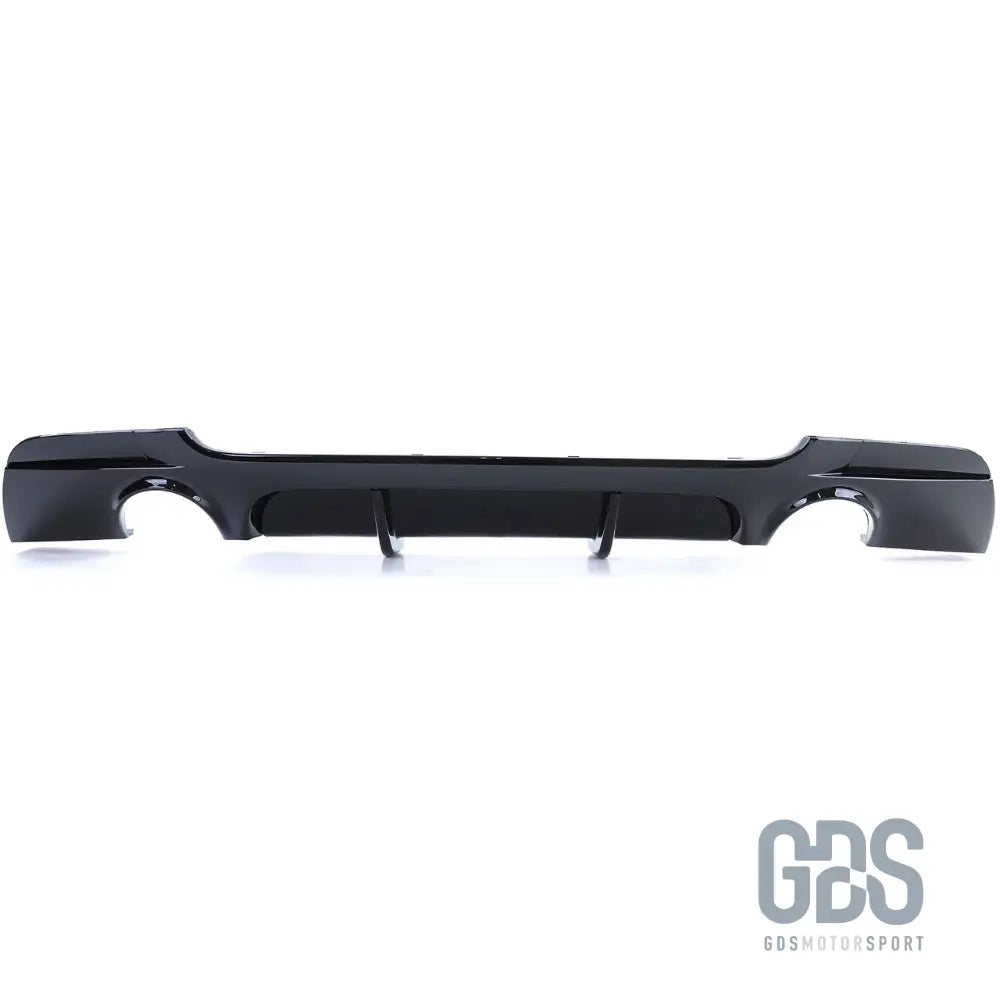 Diffuseur arrière m performance bmw série 3 e92 e93 335i 335d pack noir brillant double sortie