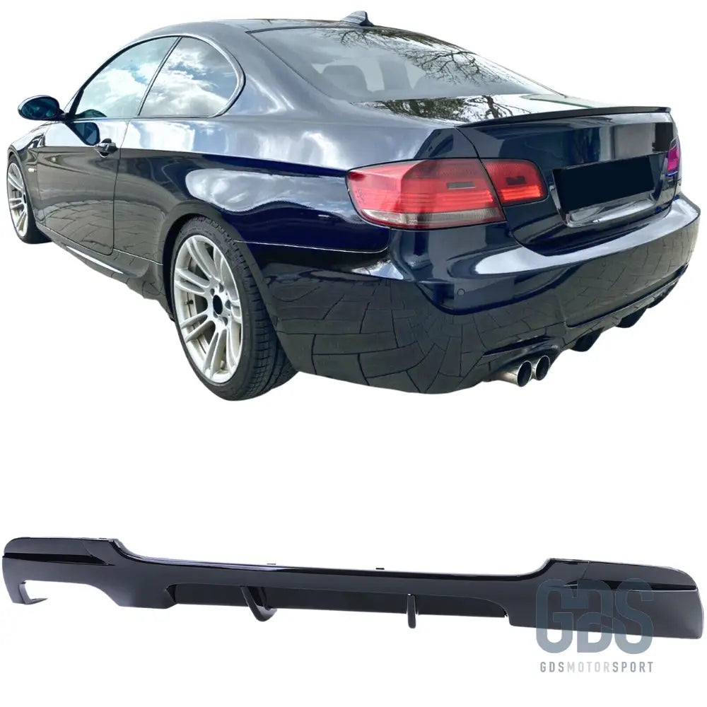 Diffuseur arrière m performance bmw série 3 e92 e93 pack noir brillant
