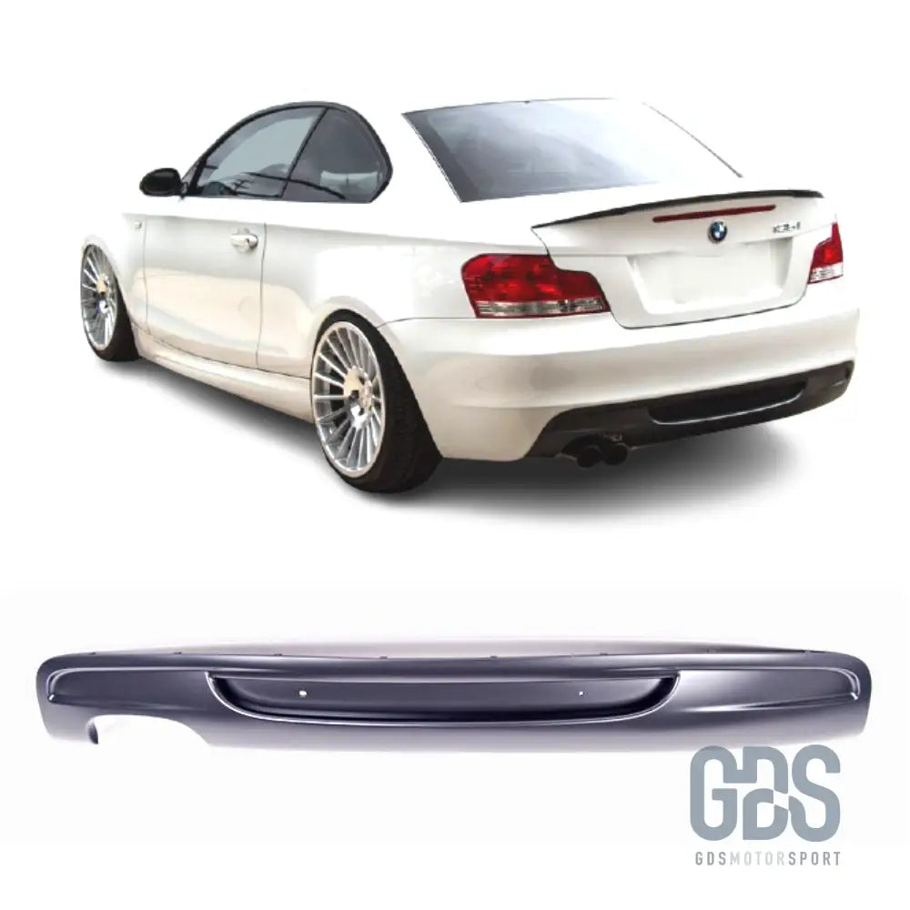Diffuseur double sortie gauche type origine pour pare-choc pack m — bmw série 1 e82 coupé / e88 cabriolet - arrière