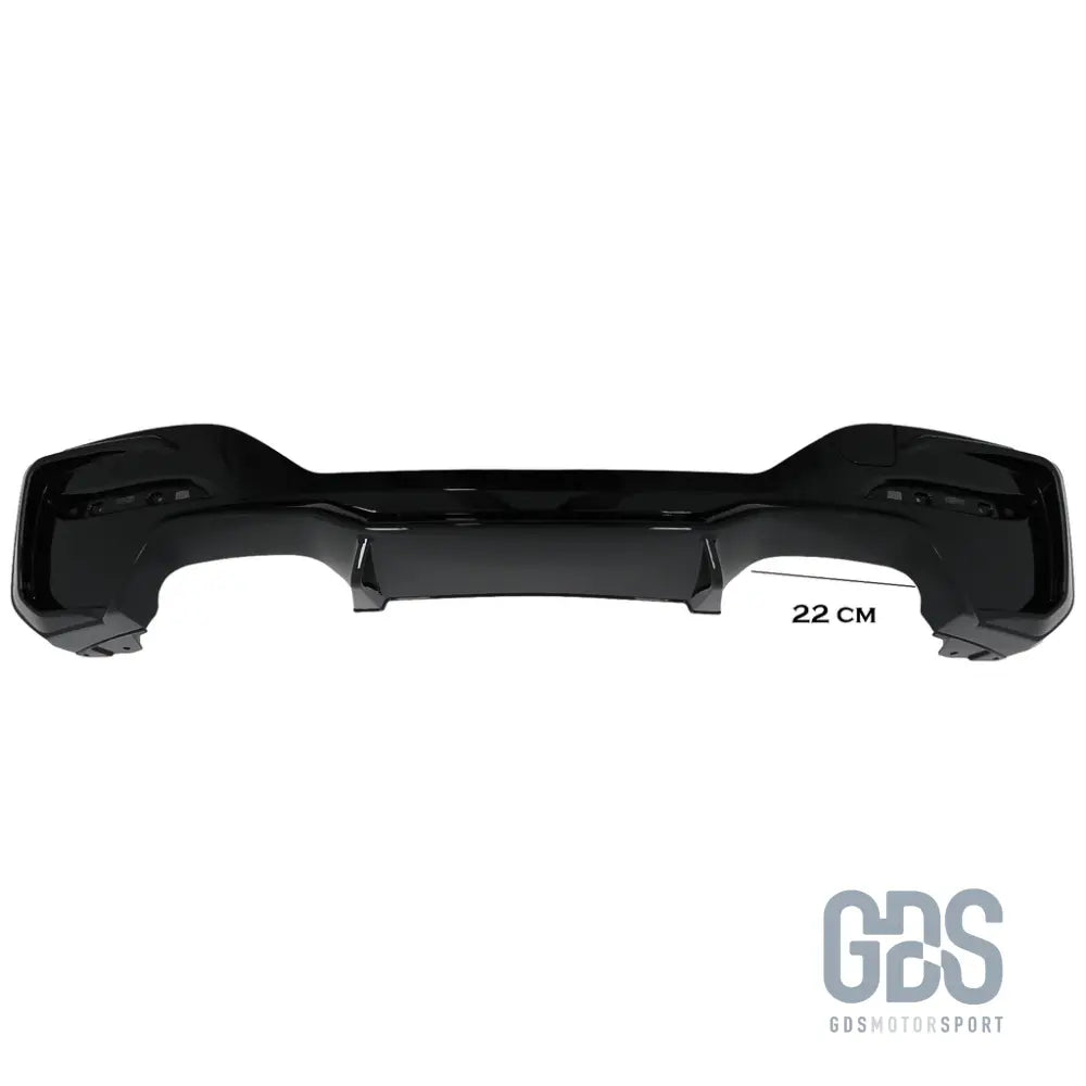 Diffuseur look m2 noir brillant sortie gauche/droite bmw série 1 f20 f21 phase 2 lci - arrière