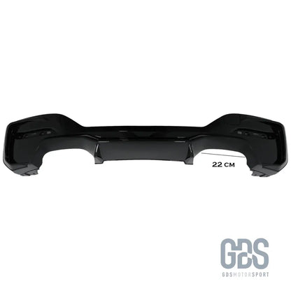 Diffuseur look m2 noir brillant sortie gauche/droite bmw série 1 f20 f21 phase 2 lci - arrière