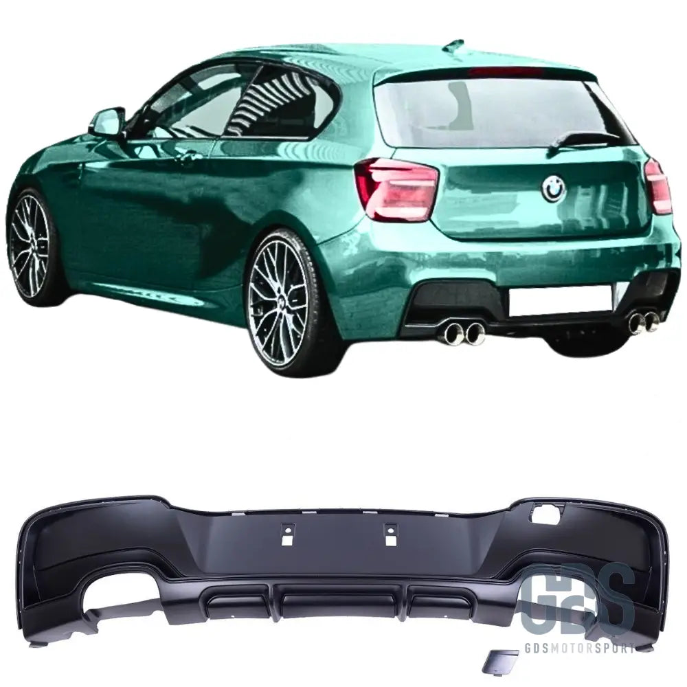 Diffuseur m performance 4 sorties d’échappement bmw série 1 f20 f21 phase - arrière