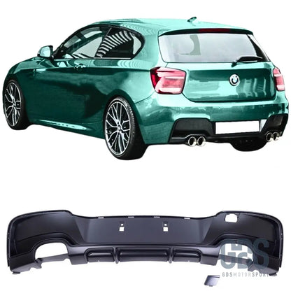 Diffuseur m performance 4 sorties d’échappement bmw série 1 f20 f21 phase - arrière