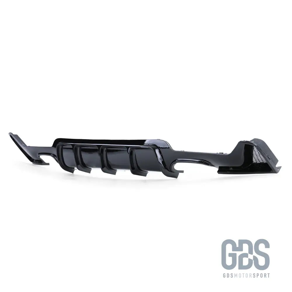 Diffuseur m performance pour bmw série 4 f32 f33 f36 - sorties look m4 noir brillant - arrière