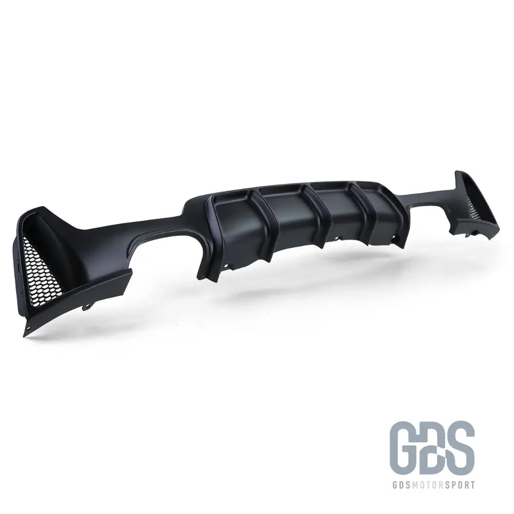 Diffuseur m performance pour bmw série 4 f32 f33 f36 - sorties look m4 noir mat - arrière