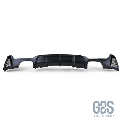 Diffuseur m performance pour bmw série 4 f32 f33 f36 - sorties look m4 noir mat - arrière