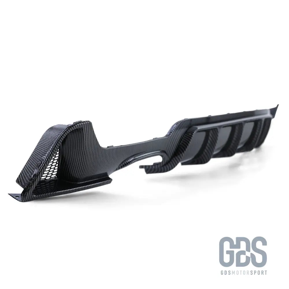 Diffuseur m performance pour bmw série 4 f32 f33 f36 - sortie double gauche look carbone - arrière