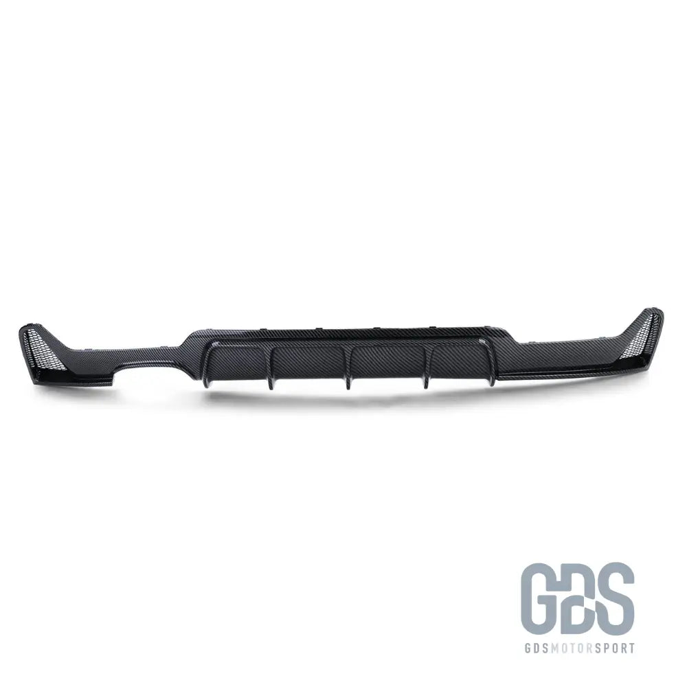 Diffuseur m performance pour bmw série 4 f32 f33 f36 - sortie double gauche look carbone - arrière