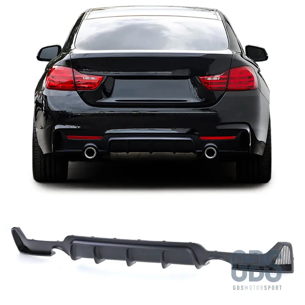 Diffuseur m performance pour bmw série 4 f32 f33 f36 - sortie gauche/droite type 435i 440i noir mat - arrière
