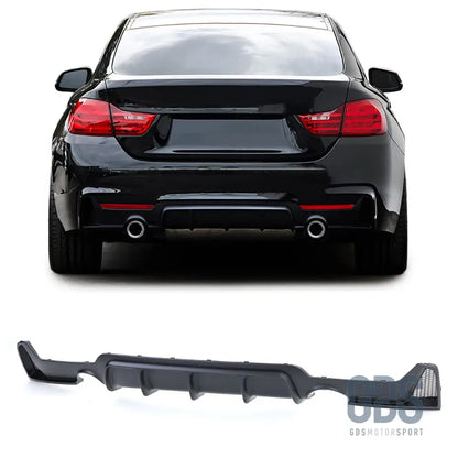 Diffuseur m performance pour bmw série 4 f32 f33 f36 - sortie gauche/droite type 435i 440i noir mat - arrière