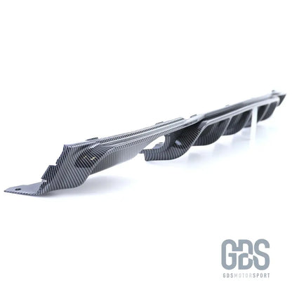 Diffuseur m performance look carbone 3d double sortie gauche et droite bmw 335i/340i f30/f31 pack - arrière
