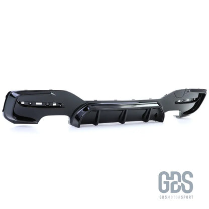 Diffuseur m performance noir brillant 4 sorties d’échappement bmw série 1 f20 f21 phase 2 lci - arrière