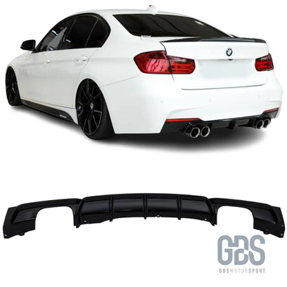 Diffuseur m performance noir brillant 4 sorties échappement bmw f30/f31 pack - arrière