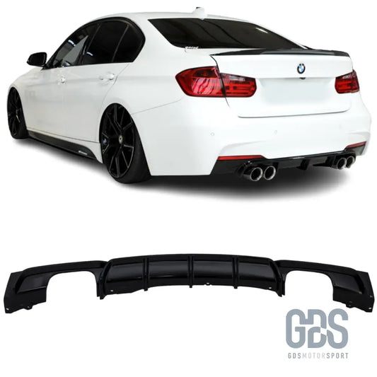 Diffuseur m performance noir brillant 4 sorties échappement bmw f30/f31 pack - arrière