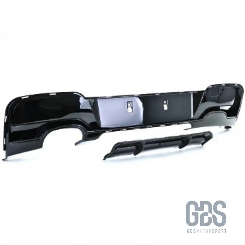 Diffuseur m performance noir brillant double sortie gauche bmw série 1 f20 f21 phase - arrière