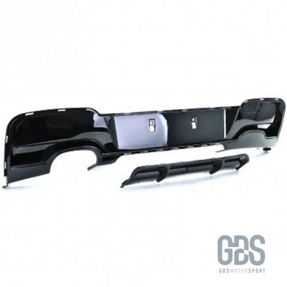 Diffuseur m performance noir brillant double sortie gauche bmw série 1 f20 f21 phase - arrière