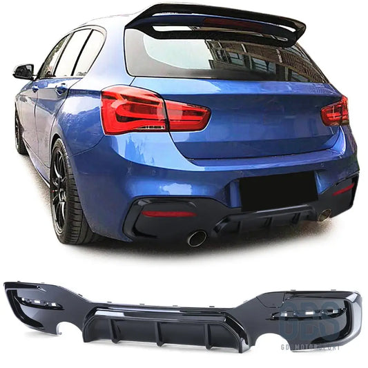 Diffuseur m performance noir brillant look m140i sortie gauche/droite bmw série 1 f20 f21 phase 2 lci - arrière