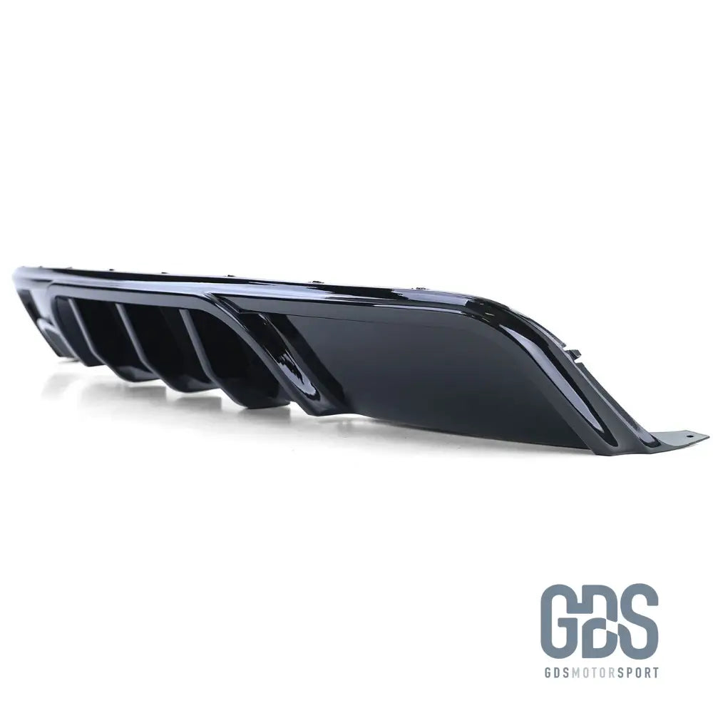 Diffuseur M performance parechoc arrière Pack E82/88 Double sortie Gauche Noir brillant - Pare Choc kit carrosserie - GDS Motorsport