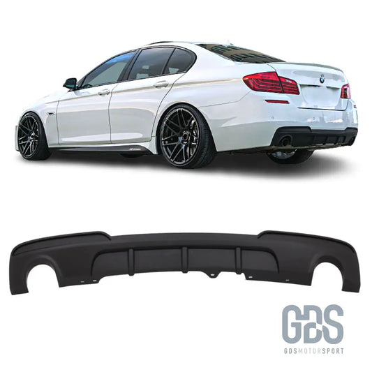 Diffuseur pare-choc arrière 535i/d m performance noir mat pour bmw f10 / f11 pack (2010-2017) - arrière