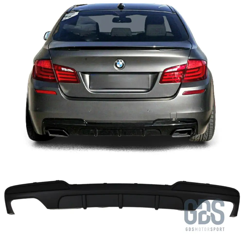 Diffuseur pare-choc arrière 550i/d m performance noir mat pour bmw f10 / f11 pack (2010-2017) - arrière