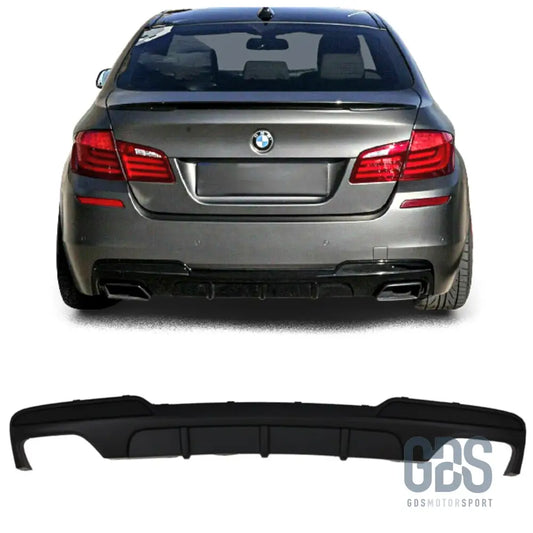 Diffuseur pare-choc arrière 550i/d m performance noir mat pour bmw f10 / f11 pack (2010-2017) - arrière