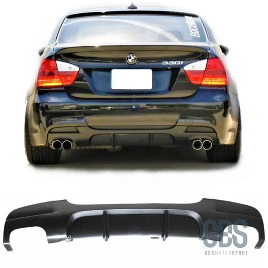 Diffuseur pare-choc arrière look m performance 4 sorties bmw série 3 e90/e91 - arrière