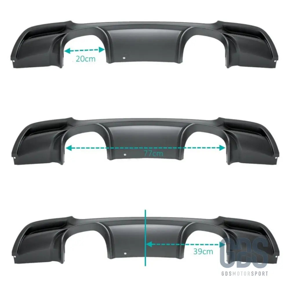 Diffuseur pare-choc arrière look m3 csl m performance bmw série 3 e90 e91 - arrière