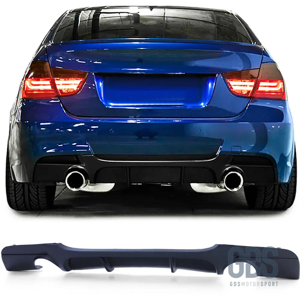 Diffuseur pare-choc arrière m performance 335i/335d noir mat bmw série 3 e90 e91 - arrière