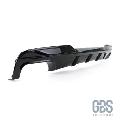 Diffuseur pare-choc arrière noir brillant + embouts 550i pour bmw f10 / f11 pack m (2010-2017) - arrière