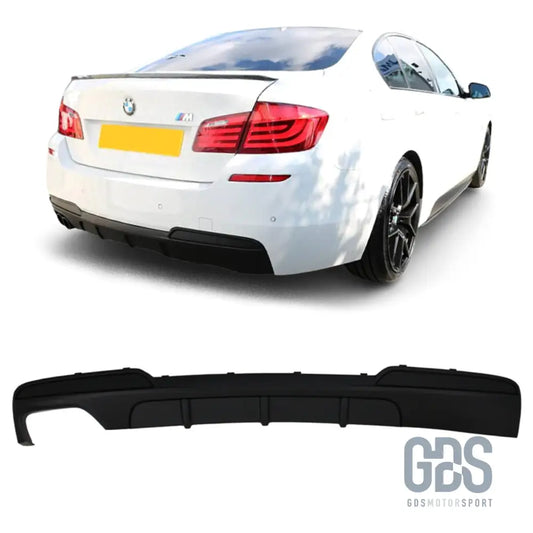 Diffuseur pare-choc arrière pack m look performance noir mat pour bmw f10 / f11 sortie gauche (2010-2017) - arrière