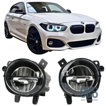Antibrouillards à LED pour BMW Série 1 F20/ F21 LCI phase 2 Cristal/ Noir/ Jaune - Éclairage de véhicule - GDS Motorsport