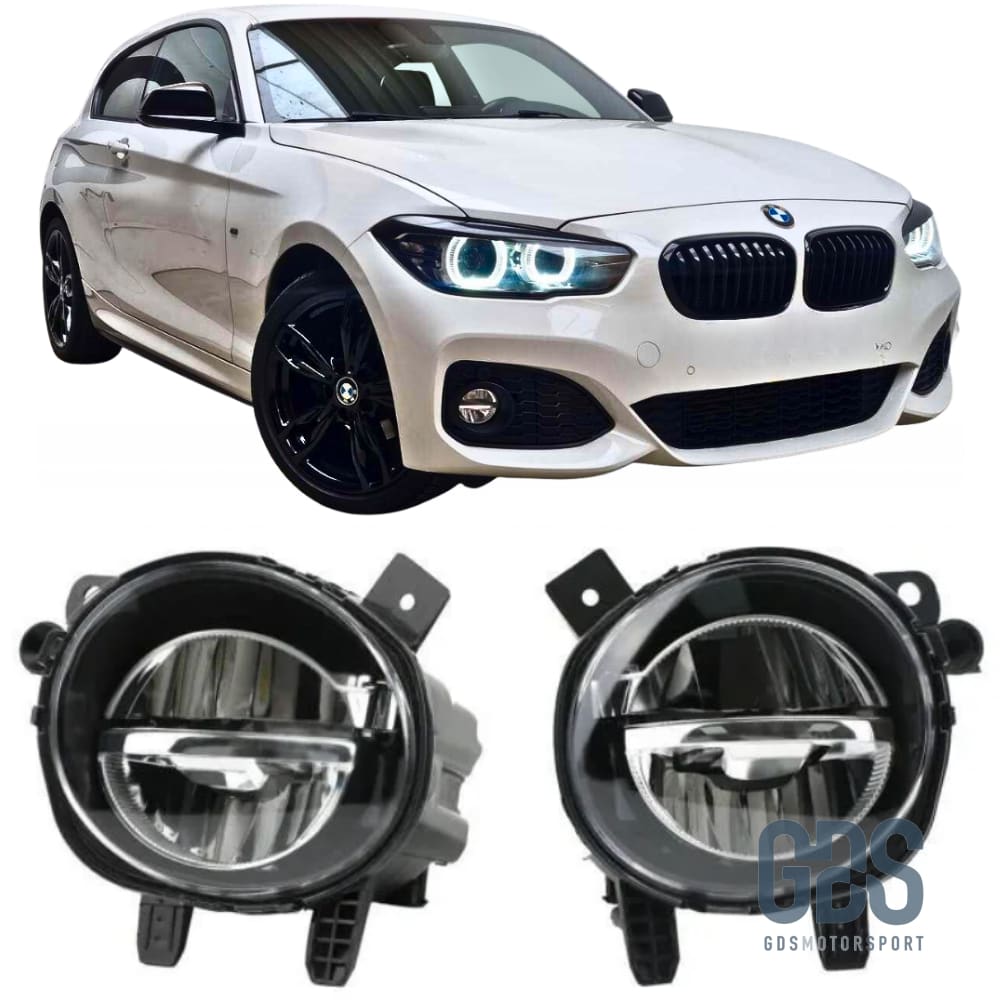 Antibrouillards à LED pour BMW Série 1 F20/ F21 LCI phase 2 Cristal/ Noir/ Jaune - Éclairage de véhicule GDS Motorsport