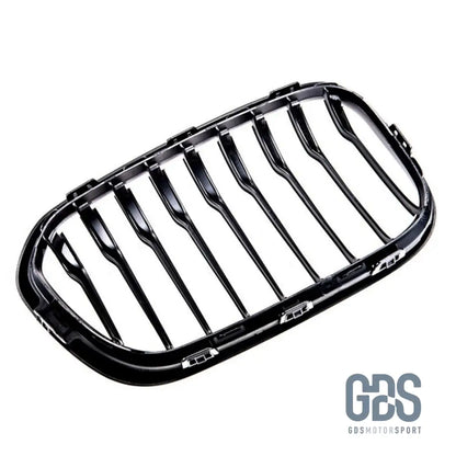2 Grilles calandre Noir Mate BMW série 1 F20 F21 phase - Calandres - GDS Motorsport
