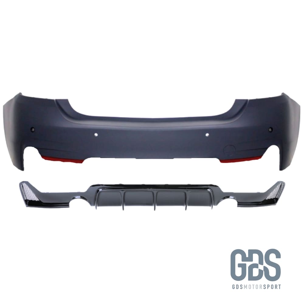 Pare choc arriere Pack M Performance pour BMW F36 type 35 I/D 440i Sortie gauche/droite - Choc kit carrosserie - GDS Motorsport
