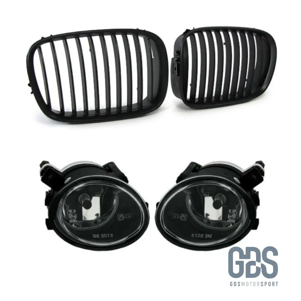 Pack esthétique 2 Grilles de calandre Noir et Antibrouillards M5 E39 - Calandres - GDS Motorsport