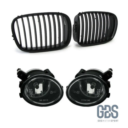 Pack esthétique 2 Grilles de calandre Noir et Antibrouillards M5 E39 - Calandres - GDS Motorsport