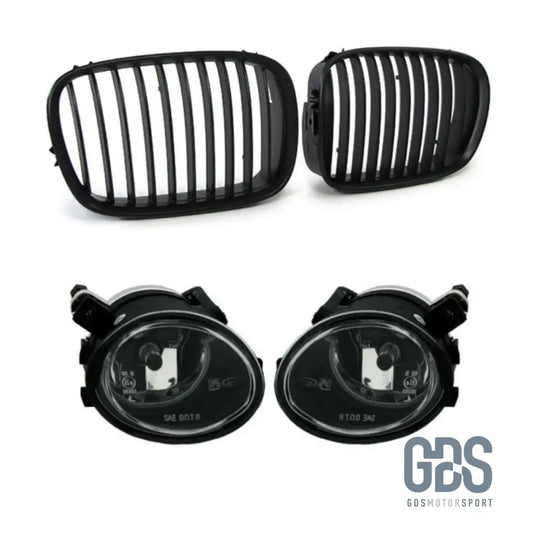Pack esthétique 2 Grilles de calandre Noir et Antibrouillards M5 E39 - Calandres - GDS Motorsport