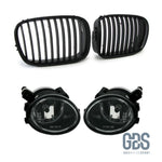 Pack esthétique 2 Grilles de calandre Noir et Antibrouillards M5 E39 - Calandres GDS Motorsport