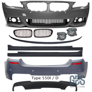 Kit Complet Pack M pour BMW F10 Berline Phase 2 LCI Class Edition - style 550 i/d Pare Choc carrosserie GDS Motorsport