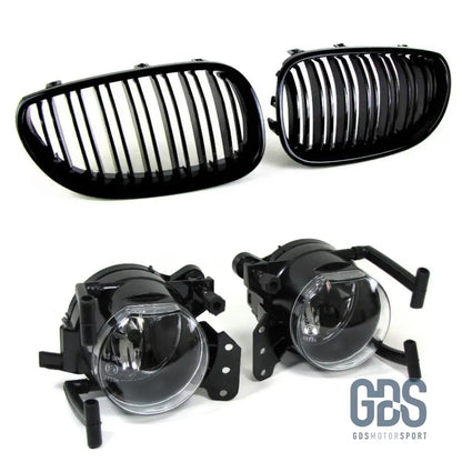 Pack esthétique 2 Antibrouillards et Grilles de calandre look M5 E60 - Calandres - GDS Motorsport
