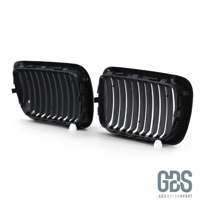 2 Grilles de calandre NOIR MATE BMW serie 3 E36 PH2 1996 a 1999 - Calandres - GDS Motorsport