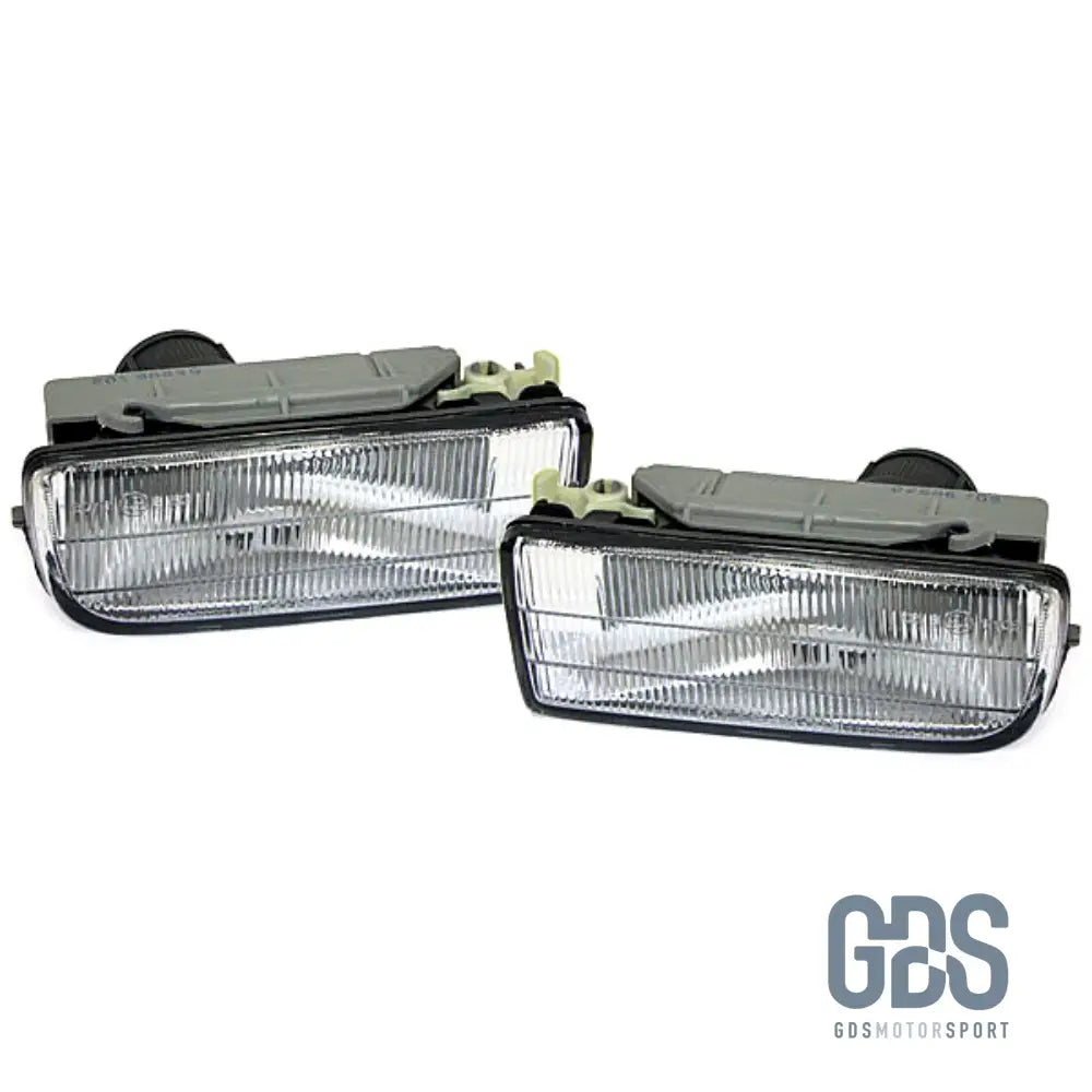 Feux Antibrouillards vitre type strié pour BMW E36 blanc / noir / jaune - Blanc - PHARES FEUX - GDS Motorsport