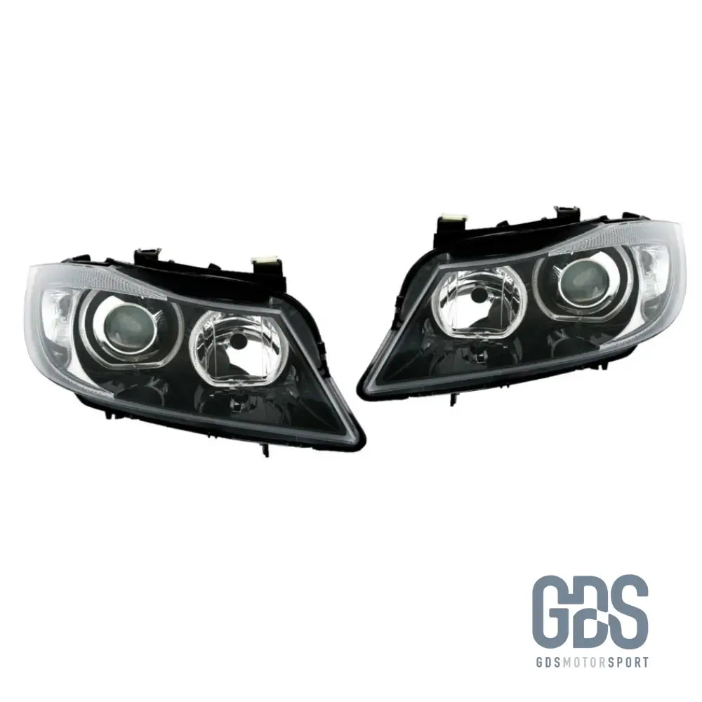 Phares Angel Eyes LED Blanc BMW E90 / E91 de 2005 a 2011 H7/H7 - PHARES FEUX - GDS Motorsport