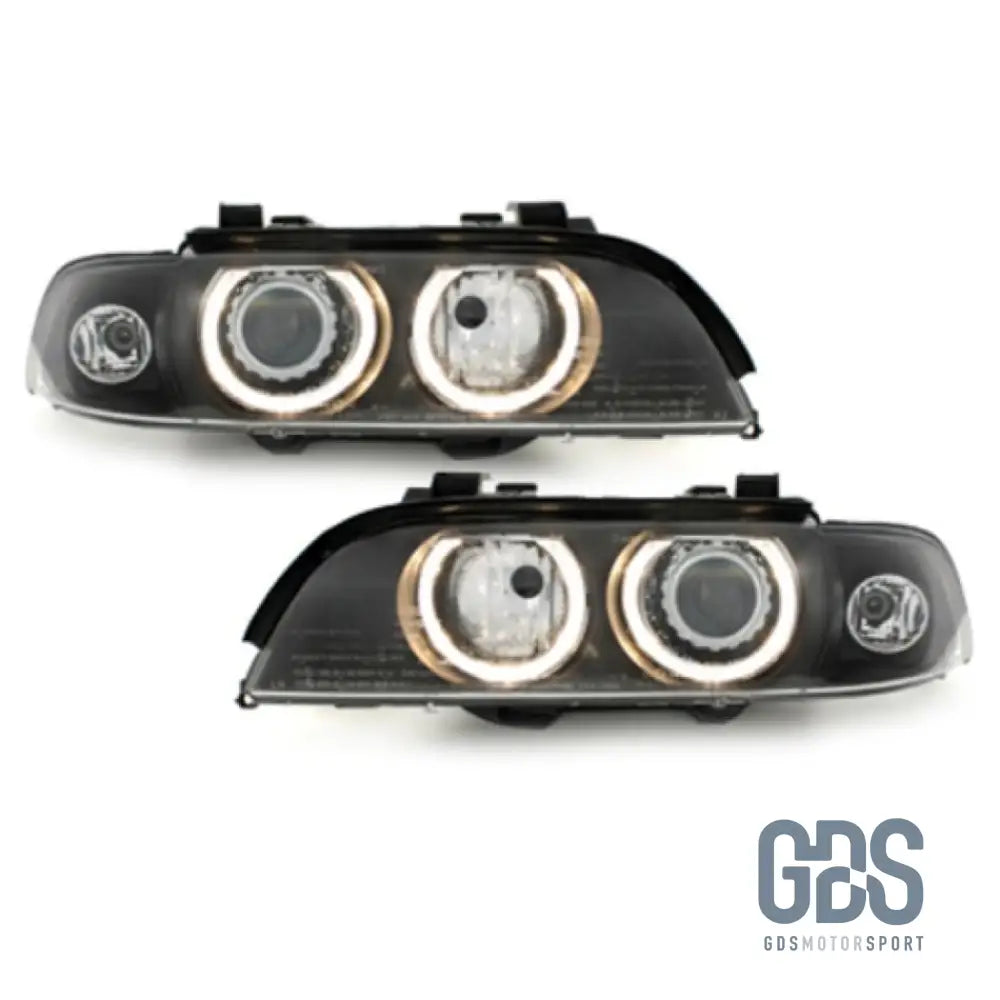 Phares Angel Eyes pour BMW Série 5 E39 Phase 1 avec xenon D2S OEM - PHARES FEUX - GDS Motorsport