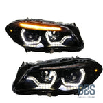 Phares avant Xénon pour BMW Série 5 F10 / F11 Angel eyes 3D LED Phase 2 LCI - Éclairage de véhicule GDS Motorsport